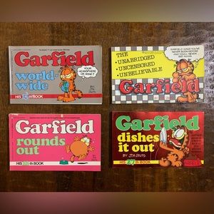 VTG Ballantine Books Garfield By Jim Davis 4pc Comic Books Bundle